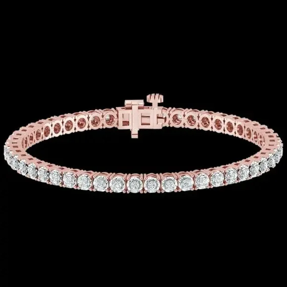TENNIS BRACELETS 1 CARAT TW GENUINE DIAMOND CIRCLE LINK❗100% GUARANTEED❗️NEW